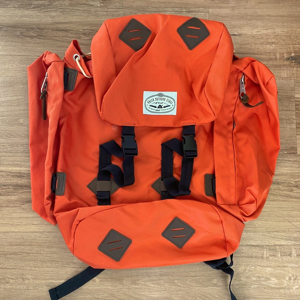 Poler Camp Orange Backpack, Brand New